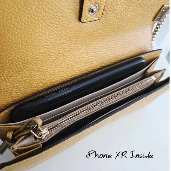 Authentic CHLOE Faye Leather Flap Wallet Card Holder Clutch WOC Crossbody - Picture 7 of 14